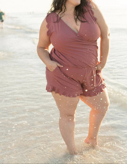 ✨Swim Romper Built-In Bra