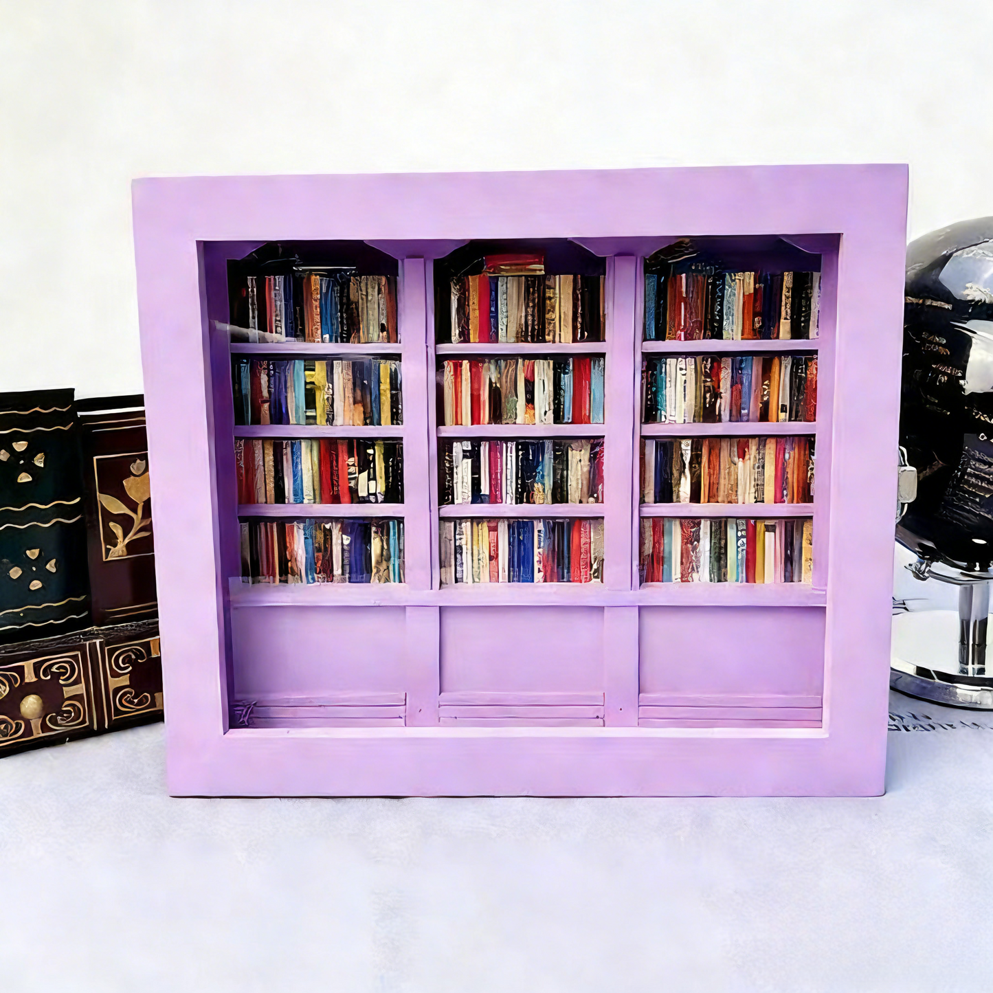Personalised 'Freedom from Anxiety' Miniature Bookshelf – With Mini Books