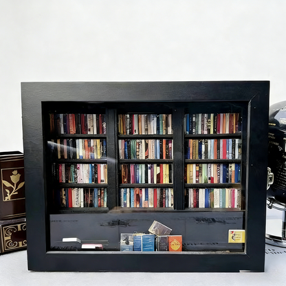 Personalised 'Freedom from Anxiety' Miniature Bookshelf – With Mini Books