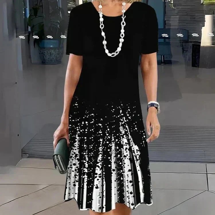 Women's Color-Block Pleated Dress 👗