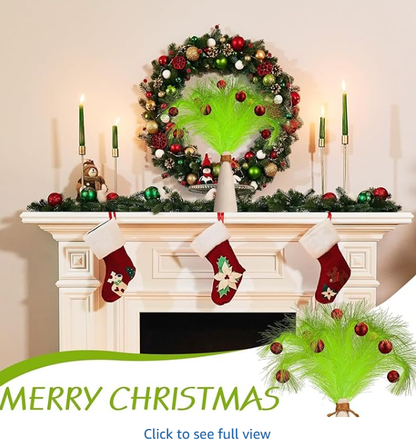 christmas reed grass elf ball simulation green plants