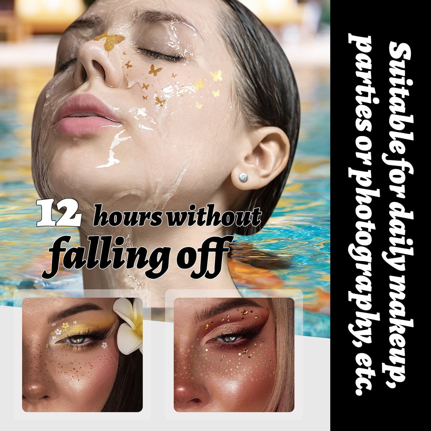 🎁LAST DAY 49% OFF🔥-Gold Glitter Freckles Makeup Patches