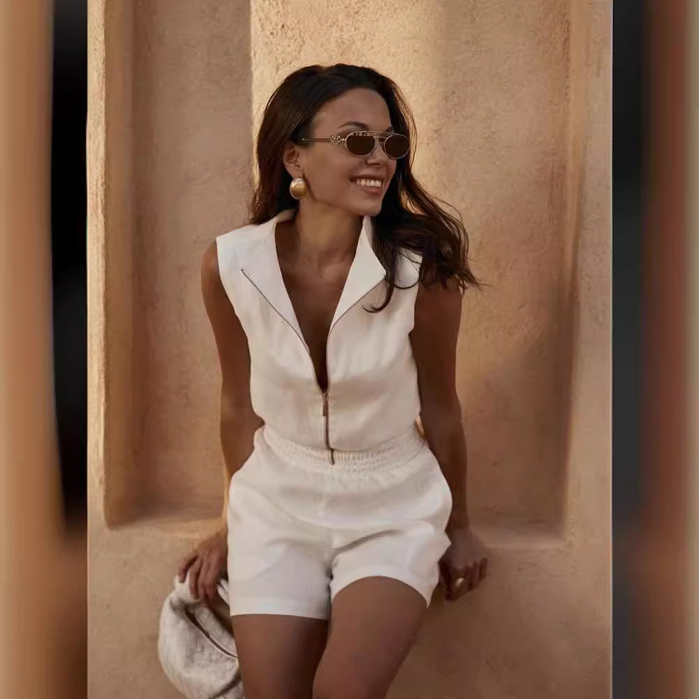 2025 Summer Temperament Sleeveless Jumpsuit (Buy 2 Free Shipping)