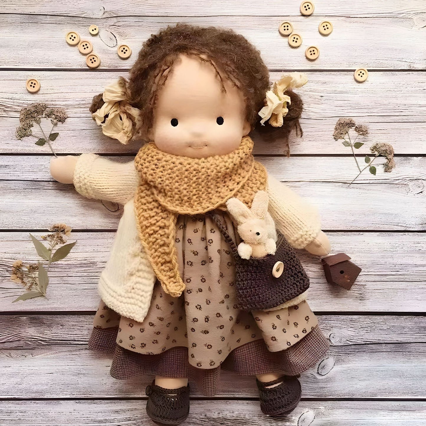 🎁🎁The Best Gift for Kids-Handmade Waldorf Doll👧(Buy 2 Free Shipping!)