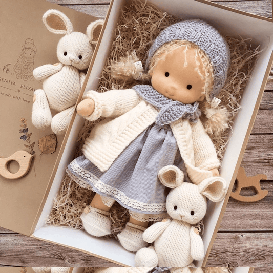📣🔥Best Gift For Kids_—👧Handmade  Cotton Waldorf doll