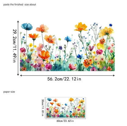 💐49% off this week 💐colorful floral bouquet window sticker🖼️