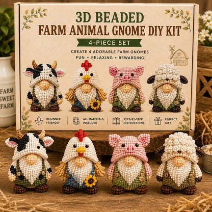 🎄Hot-Selling New 3d beaded seasonal gnome diy kit