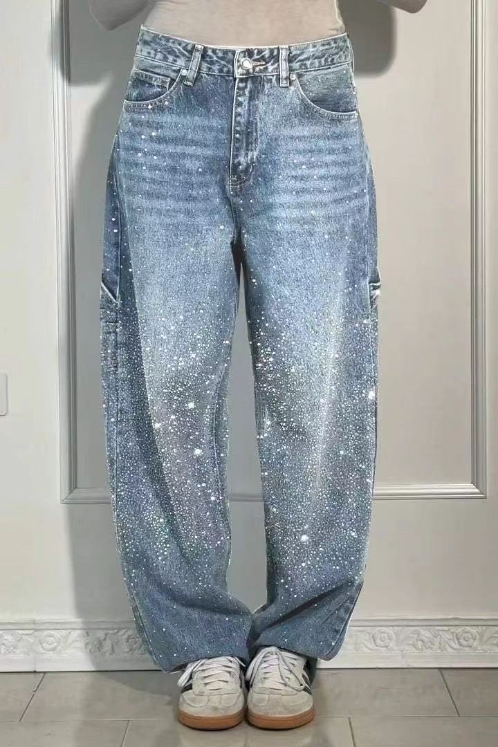 Balloon Carpenter Shine Denim Jeans
