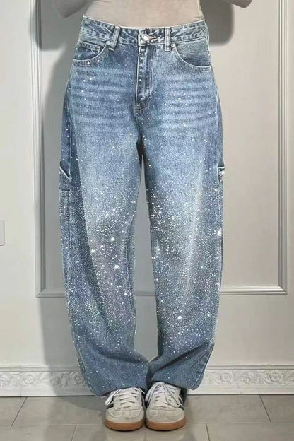Balloon Carpenter Shine Denim Jeans