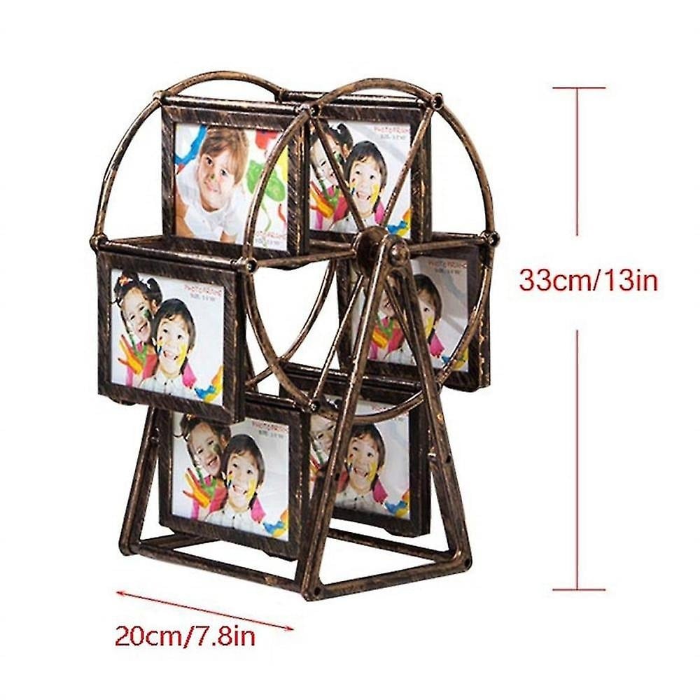 🎡 Retro Vintage Rotating Ferris Wheel Picture Frame