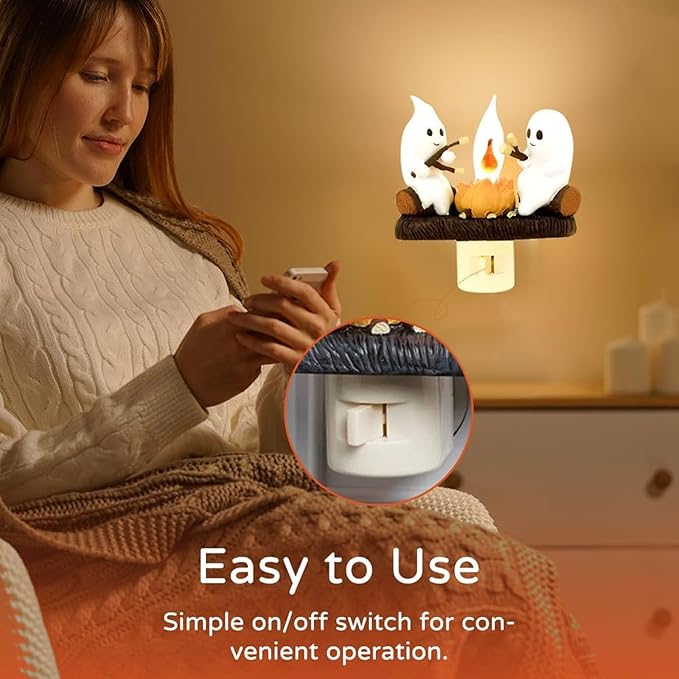 🔥🔥 Hot Selling Now &  Ghost Campfire Flickering Nightlight✨🔥👻