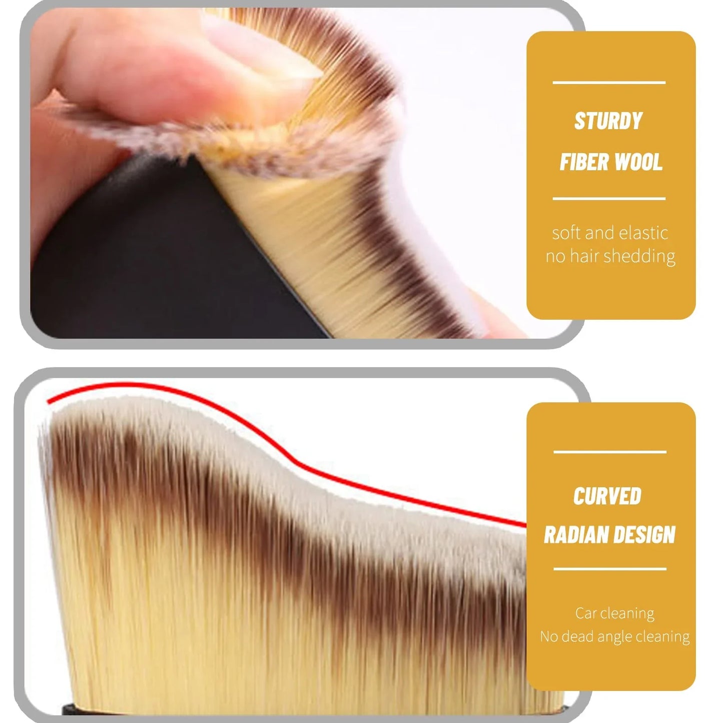 🔥Hot Selling🔥Exclusive Logo Customization🚗Car Interior Cleaning Multi-Tool Brush(2PCS)