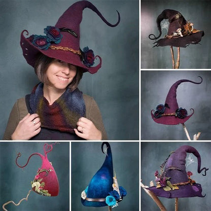 Promotion 49% OFF  Halloween Party Felt Witch Hats