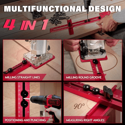 4 in 1 Router Milling Groove Bracket Advantages