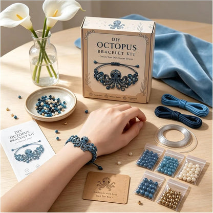 🐰🐙 DIY Animal-Themed Beaded Bracelet Making Kit – A Creative DIY Set for Beginners