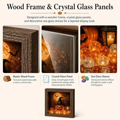 💡DIY 3D Light-Up Halloween Shadow Box Kit🎃