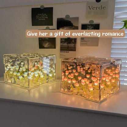 Craft Your Own Floral Glow-DIY Flower Lamp Kit(Tutorial included)
