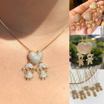 💖49%💖Love and my kids [Mother's Love Necklace]