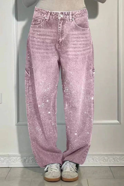 Balloon Carpenter Shine Denim Jeans