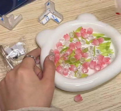Craft Your Own Floral Glow-DIY Flower Lamp Kit(Tutorial included)