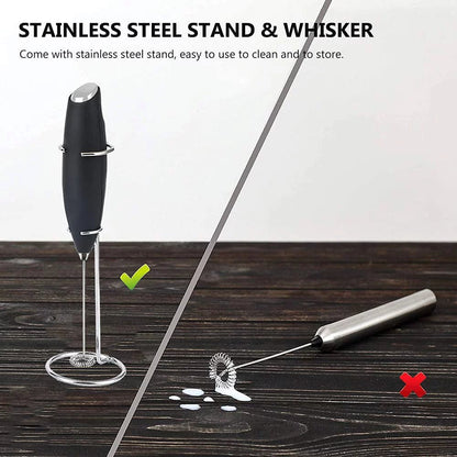 Milk Frother Handheld With Stand(Various collection colors)