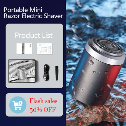 👨‍🦰Perfect gift for Father's Day🎁portable mini electric shaver