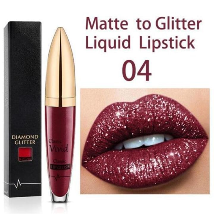 💄USD9.99 💄- Diamond Lip Color Matte to Shimmer Liquid Lipstick Waterproof