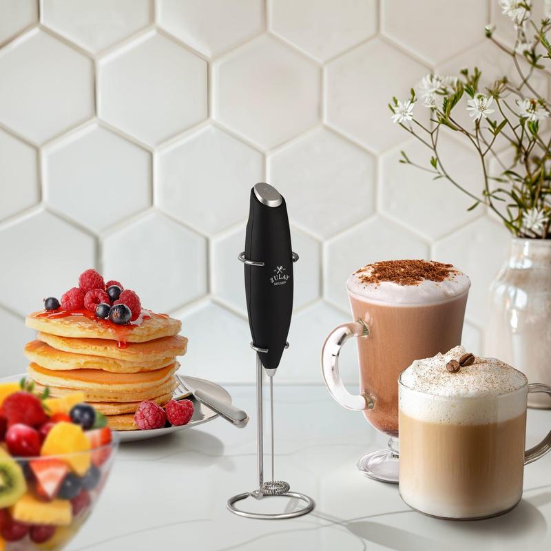 Milk Frother Handheld With Stand(Various collection colors)