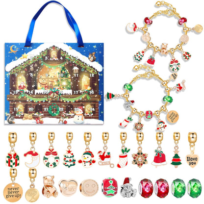 diy christmas advent calendar bracelets set