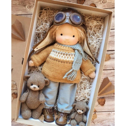 🎁🎁The Best Gift for Kids-Handmade Waldorf Doll👧(Buy 2 Free Shipping!)