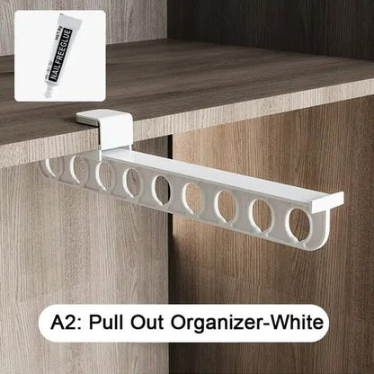 🎁This Week's Special Price $24.99💥Intelligent pull-out slide trouser rack: a new solution for space utilization in the closet