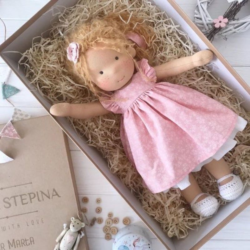 🎁🎁The Best Gift for Kids-Handmade Waldorf Doll👧(Buy 2 Free Shipping!)