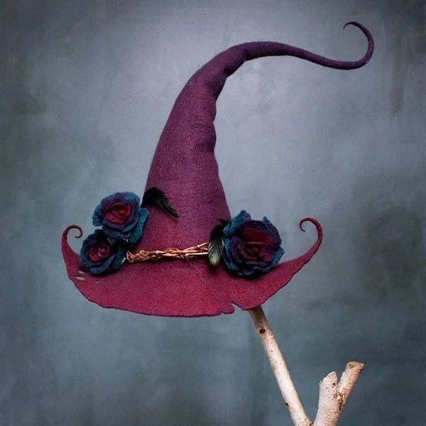 Promotion 49% OFF  Halloween Party Felt Witch Hats