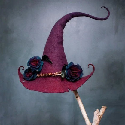 Promotion 49% OFF  Halloween Party Felt Witch Hats