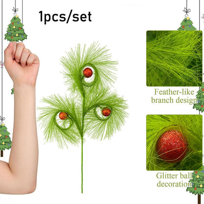 christmas reed grass elf ball simulation green plants