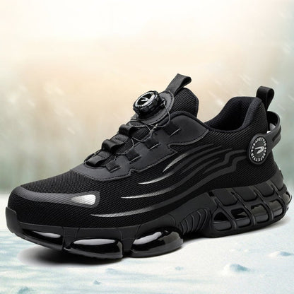 Smash-Proof Safety Shoes with Swivel Button