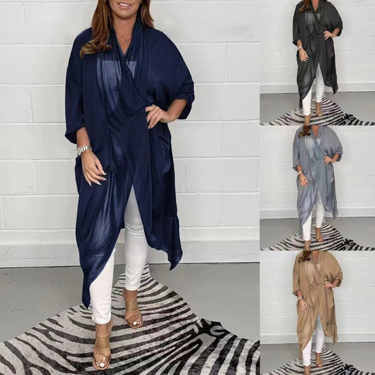 Sale 50% OFF-Silky Loose V-neck Top