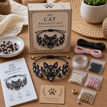 🐰🐙 DIY Animal-Themed Beaded Bracelet Making Kit – A Creative DIY Set for Beginners