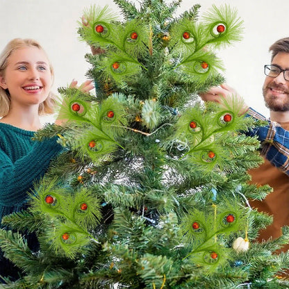 christmas reed grass elf ball simulation green plants