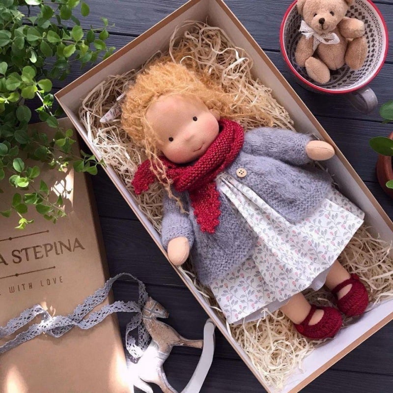 🎁🎁The Best Gift for Kids-Handmade Waldorf Doll👧(Buy 2 Free Shipping!)