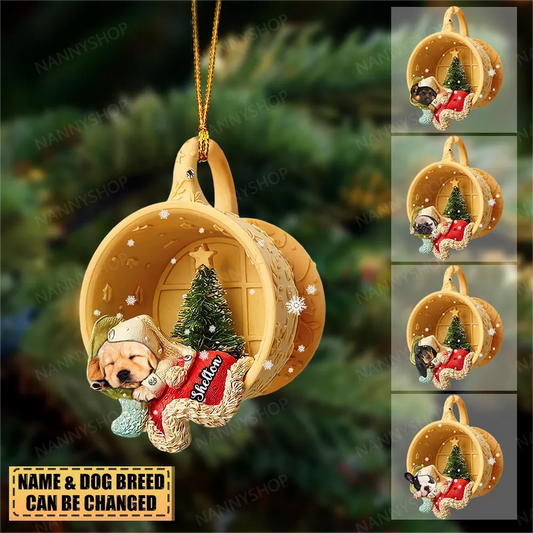 dog-shaped water bottle christmas tree decorations