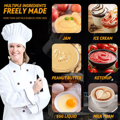 Milk Frother Handheld With Stand(Various collection colors)