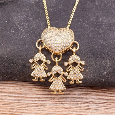 💖49%💖Love and my kids [Mother's Love Necklace]