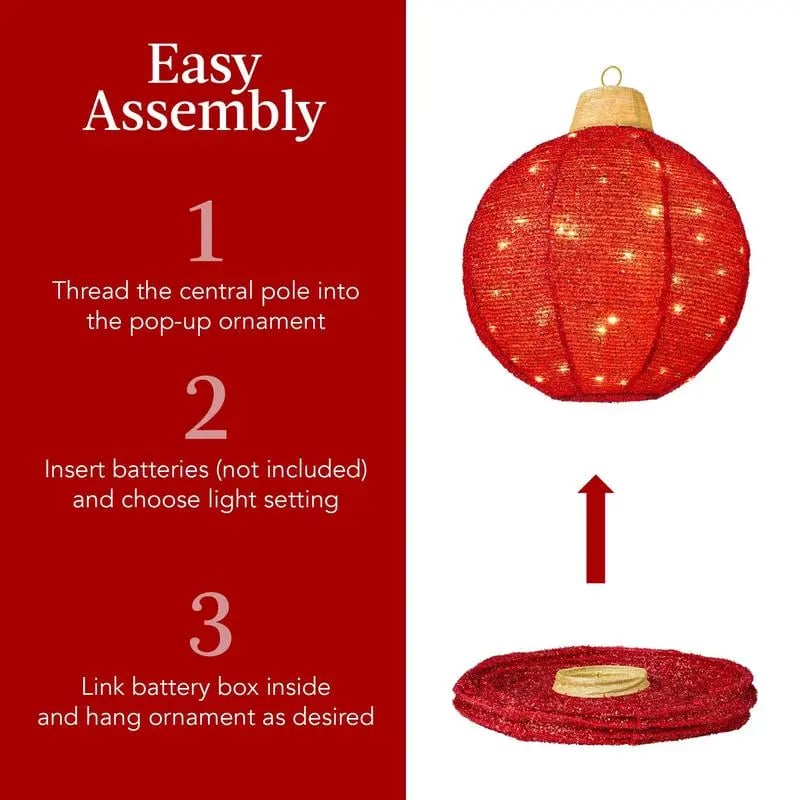 🎁🔥Hanging Pop-Up Outdoor Christmas Ornaments