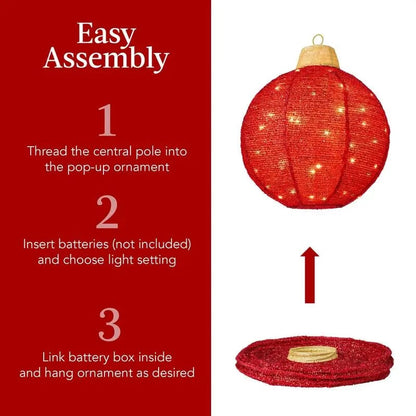 🎁🔥Hanging Pop-Up Outdoor Christmas Ornaments