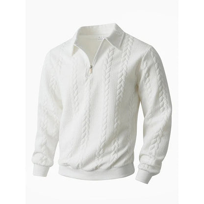 🔥New arrivals offer-Men's Casual Half-Zip Cable-Knit Sweater