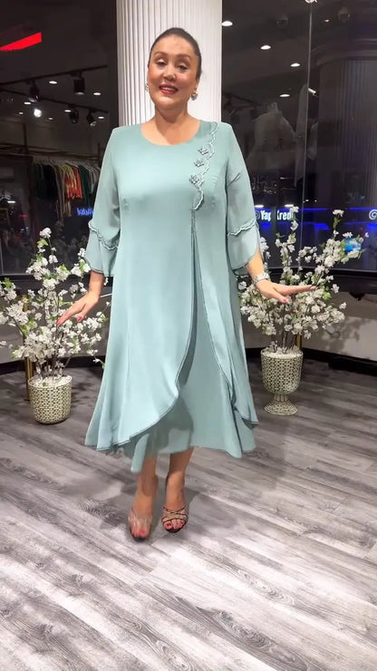 Women's Chiffon Solid Color Loose Dress - Buy Two And Get Free Shipping