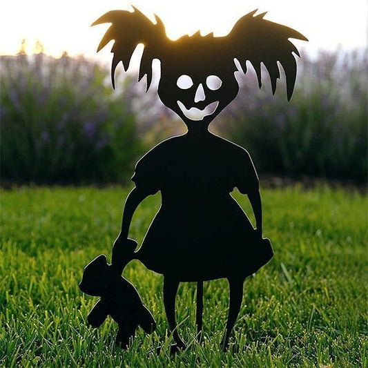 commsmarket-👻Cute and Unique Ghost Zombies - Halloween Yard Decor Metal  Art👻