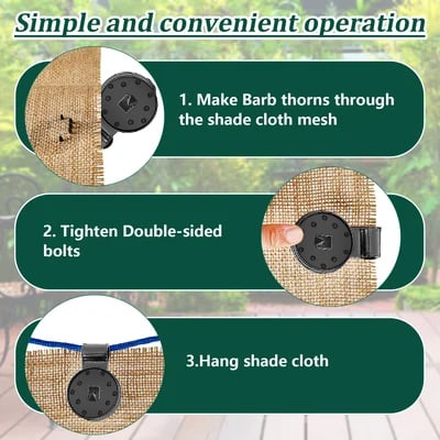 🔥Hot Sale🔥Shade Cloth Heavy Duty Lock Grip