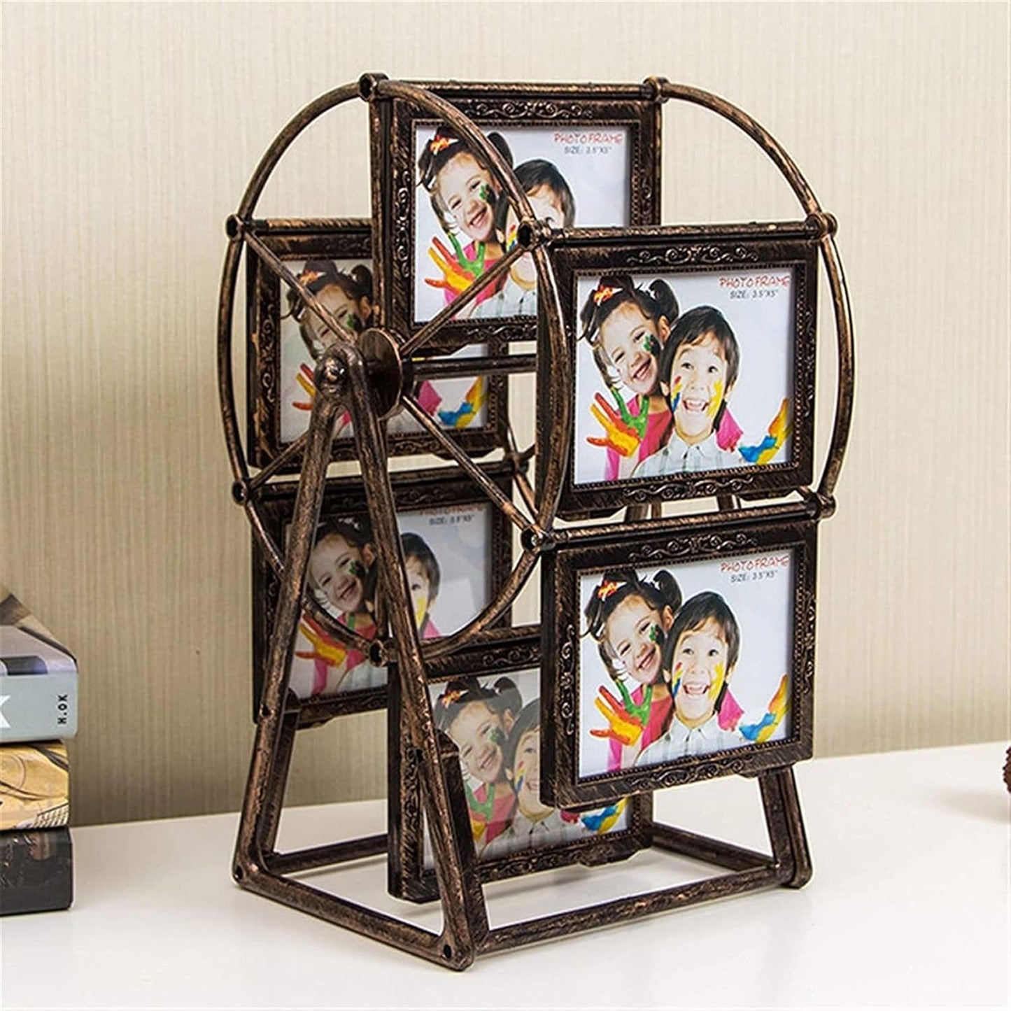 🎡 Retro Vintage Rotating Ferris Wheel Picture Frame